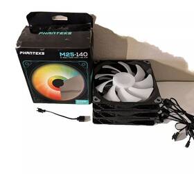 Ph-f140m25 Phanteks Drgb Pwm Bk01 3p M25-140 D-rgb Fan High-airflow Radiator Performance 3 Pack