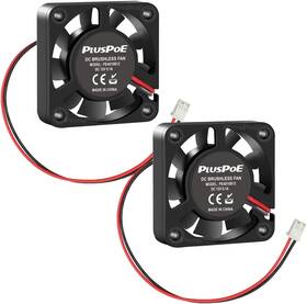 Pf001 Pluspoe 791391413158 2-pack 40mm X 10mm Dc 12v Brushless Cooling Fan 4010 Smart For 12v-2pack