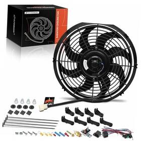 Aptf0390pc Premiumpartswhosale 12ftft 12 Inch Electric Radiator Fan 1700 M /h 12v 80w With Thermostat Wiring