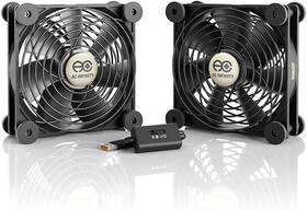Proxxi 445038045013 Multifan S7 Quiet Dual 120mm Usb Fan For Gaming Console And Computer Cooling