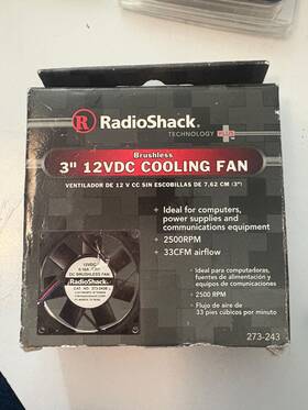 Radioshack 040293126605 Nib Radio Shack 3 Inch Ac Computer Cooling Fan Brushless 115 Vac 3100 Rpm 35 Cfm