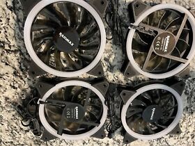 Fan-ib120 Raidmax 120mm Argb Led Pc Computer Case Cooling Fan Set Of 4