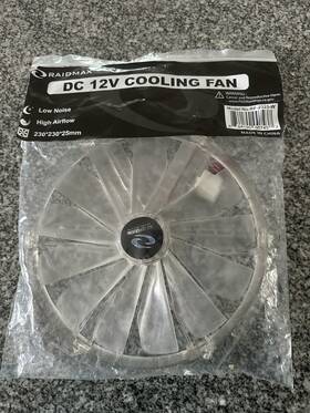 Rf-2325-w Raidmax Cooling Fan Dc 12v 230mm Led 230x230x25mm