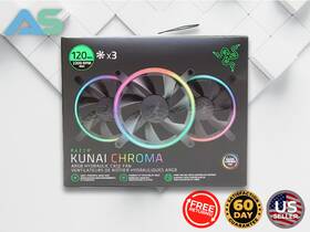 Rc21-01810100-r3u1 Razer Kunai Chroma 120mm 2200rpm Max Argb And Pwm Hydraulic Case Fans 3 Fan