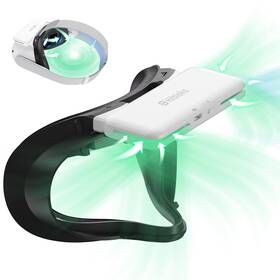 Rcgeek Q2 Fan Hibloks Cooling Face Cover For Meta/oculus Quest 2 Pu Leather