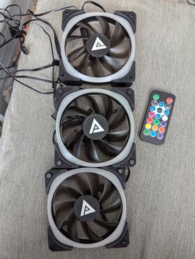 Gc006 Redragon 3 Pack 12cm Rgb Computer Case Fan Pc Cooling