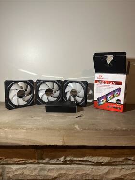 Gc-f012 Redragon Gcf012 Argb Fan Kit 120 Mm Stylish Addressable Rgb Fans