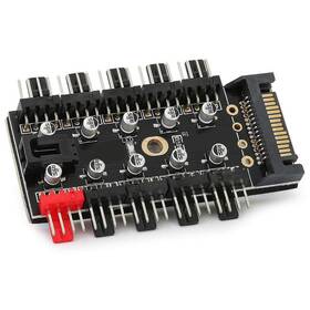 S Erounder 399454729867 Pc Chassis Fan Hub 4-pin Cpu Cooling Splitter Pwm Cable Sata Interface