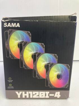 Yh120-4 Sama 702367709236 Case Fans Black - 4 Pcs