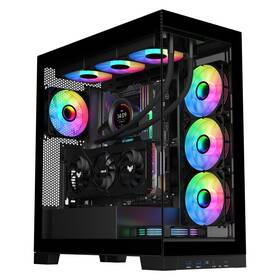 4503 Sama 726208999198 Neview Mid Tower Pc Case With Dual Tempered Glass Panels 4 120mm
