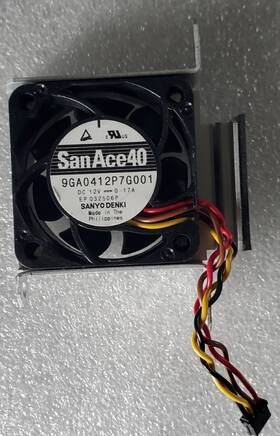 Sanyo 9ga0412p7g001 San Ace40 0.17a 12v 40mm X 15mm 4 Wire Cooling Fan