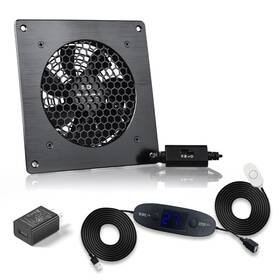 Scccf 716404400475 120mm Usb Quiet Cabinets Cooling Fan System 6 Inch With 0-60 Adjustable Therm