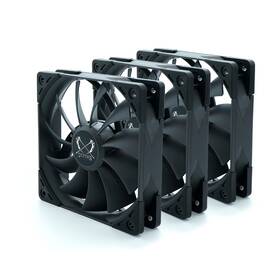 Scythe 812623022112 Flex 120mm High Air Flow Case Fans 3-pack Fluid Dynamic Bearing Pwn