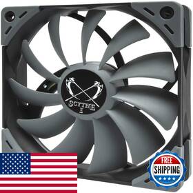 Scythe B0763szgx3 Kaze Flex 120 High Air Flow Pc Case Fan Fluid Dynamic Bearing120mm X