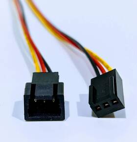 Serra Works 7426984845254 1 Meter Case Fan Extension Cable 3-pin 4-pack