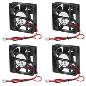 13668st-1 Shutao 4pcs 60mm Brushless Cooling Fan 6015 Dc 12v 2 Pin For 3d Printer Computer