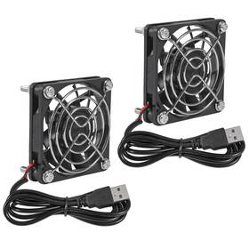 Shutao 13672st-1 2pcs 60mm Usb Ball Brushless Cooling Fan Dc 5v 6015 60x60x15mm Mini