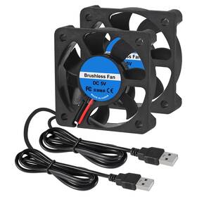 5010 Shutao 687117718471 2pcs 50mm Fan 1.96in Usb Brushless Cooling Dc 5v X 10mm Cooler