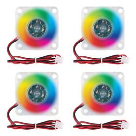 3010 Shutao 701715533165 4pcs Fan 30mm 30x30x10mm Rgb Color Led Dc 24v Cooler Hydraulic