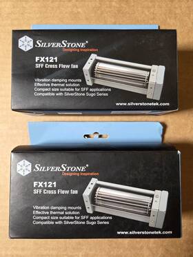 Silverstone 844761002442 Set Of 2 Fx121 Sff Cross Flow Sugo Pc Case Fan