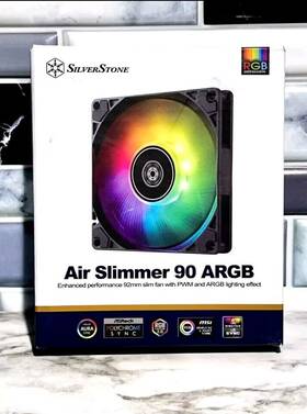 Silverstone 844761025113 Technology Air Slimmer 90 Argb Enhanced Performance 92mm Slim Fan