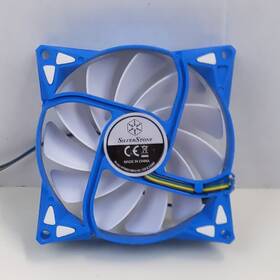 Apa0925m12 Silverstone 92mm Pc Case Cooling Fan 12v 4 Pin Pwm Blue White Quiet