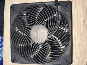 Cc18032h12d Silverstone 180mm Pwm Server Fan Black Anti-vibration Pads 1200 Rpm