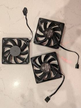 Cc8015h12d Silverstone 3 Coolcox 80mm 15mm Pwm Backplane Fans Rm61-312