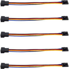 Sixqjzml 790898792889 5pcs 5pin To 4pin Fan Adapter Cable Pc Cpu Connector 6.7 Inches