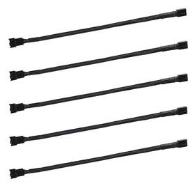 Skineat 54687487 24 Inch Pwm Fan Extension Cable 4 Pin 60cm 5pcs Black