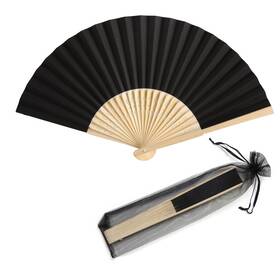 Sl Crafts Nzstd 50 50pcs Paper Hand Fan With Organza Bags Bamboo Handheld Folding Diy Decora