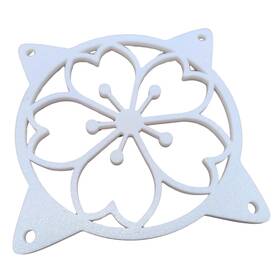 Splash N Color 736816119567 Splashncolor 120mm Sakura Fan Grill Decorative Cover Super 1-pack White