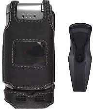 Cfy0202r-z Sprint Soft And Durable Genuine Leather Carrying Case For Sanyo Pro200 Black