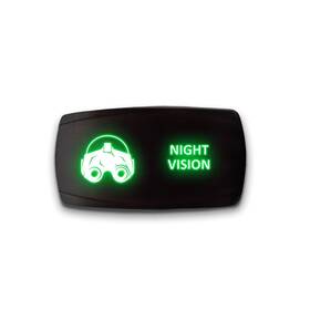 Hlc145g-009 Stark Rs-night-vision--hlc145g-009 Night Vision - Green 5-pin Horizontal Laser Etched Led Rocker Switch