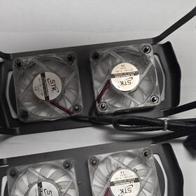 Stk Df125010sl 50mm 12v Case Fan 2-pin 2000rpm 5cfm White Led Clear