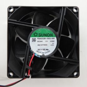 Pe80252b1-000u-a99 Sunon 24vdc 80x80x25mm 60cfm 4.8w 4800rpm 2-wire Dc Fan