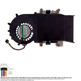 02n51k Sunon Dell K3312k Cpu Blower Fan 70mm Dc5v Replace Optiplex Micro Desktop