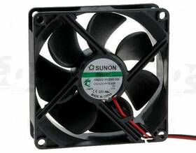 Ha80251v4-000u-999 Sunon 80mm X Fan 3pin Black/red 2 Wire