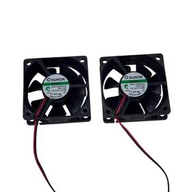 Kde1206pkv2 Sunon Lot Of 2 Maglev Cooling Fans 12v 0.8w 2-wire 60mm X