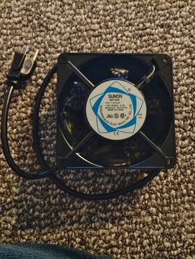 Sp103a-1123lbt.gnac Sunon Ac Fan 115v-50/60hz 0.13/0.11amp 120x38mm