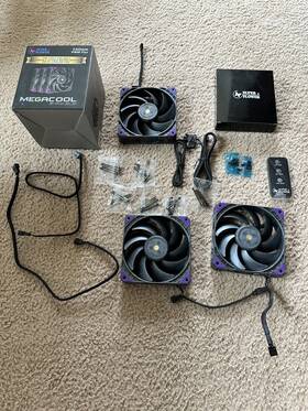 Sf-pf121-bk Super Flower 3x Megacool 120mm Fans With Remote