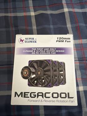 Sf-rf121-bk Super Flower Sfrf121bk Megacool 120mm Pwm Pc Cooling Fan Triple Pack 3-phase