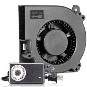 Sxdool 794497909006 120mm Dc 12v Blower Cooling Fan Ac 110v 115v To 2a Power Cord With Sp