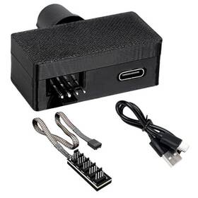 Szsdmy Sf-tjq1-1 4 Pin 12v Pwm Fan Controller With Type C Interface And 4pin 5 Way Pc Style1