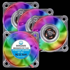 Rgbfan401024vh Technology Ltd Ultra-quiet 40mm Rgb Cooling Fan Pack - 12v Brushless With 5000rpm Speed