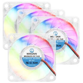 Technology Ltd Rgbfan60105hb 60mm Rgb Fan 5v Led Colorful Micro 5 Volt Fans 6010 Hydraulic Bearing Brushles