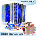 Lag1156-1155-1150-775 Tek-jk-0057 Yaeccc Pipes Aluminum Led Cpu Cooler Fan Heatsink 602989771232