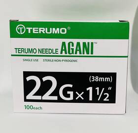 Terum 655364124321 22g X 1 Inch 0.70x38mm 100 Eachpack