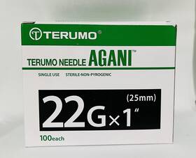 Terum 655364466605 22g X 1 Inch 0.70x25mm 100 Eachpack