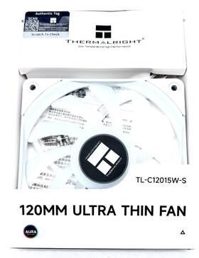 Tl-c12015w-s Thermalright 814256002714 4 Pin 120mm Ultra Thin Fan Model - White